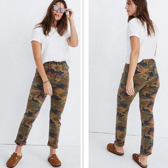 Madewell Denim - NEW Madewell High Rise Camo Slim Boy Jeans 32